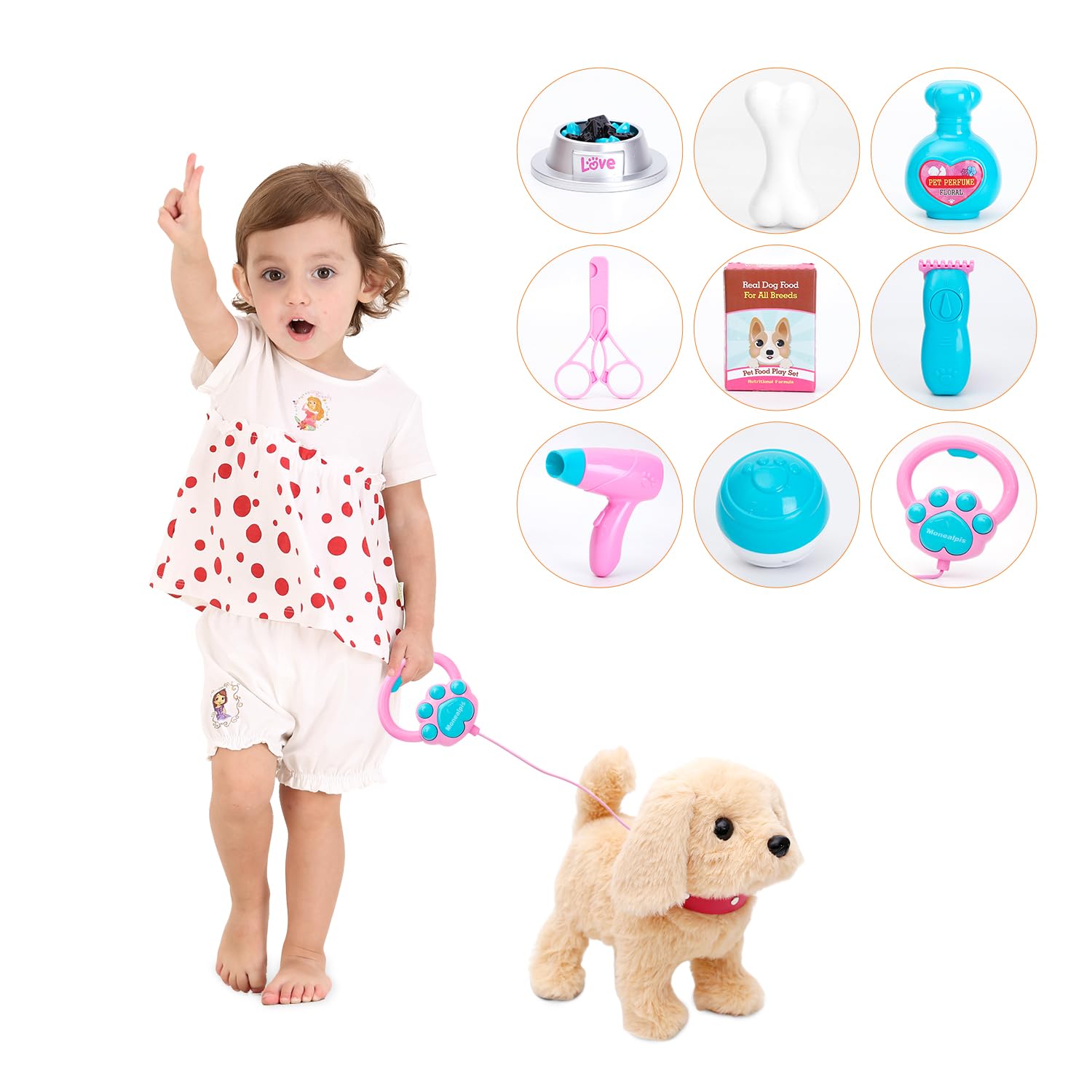 Walking Dog Toy - Toddler Dog Toys for Girls Aged 2+, Singing